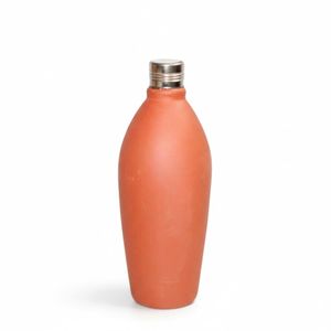 Handcrafted Clay Water Bottle for Eco-Friendly Living - 003
